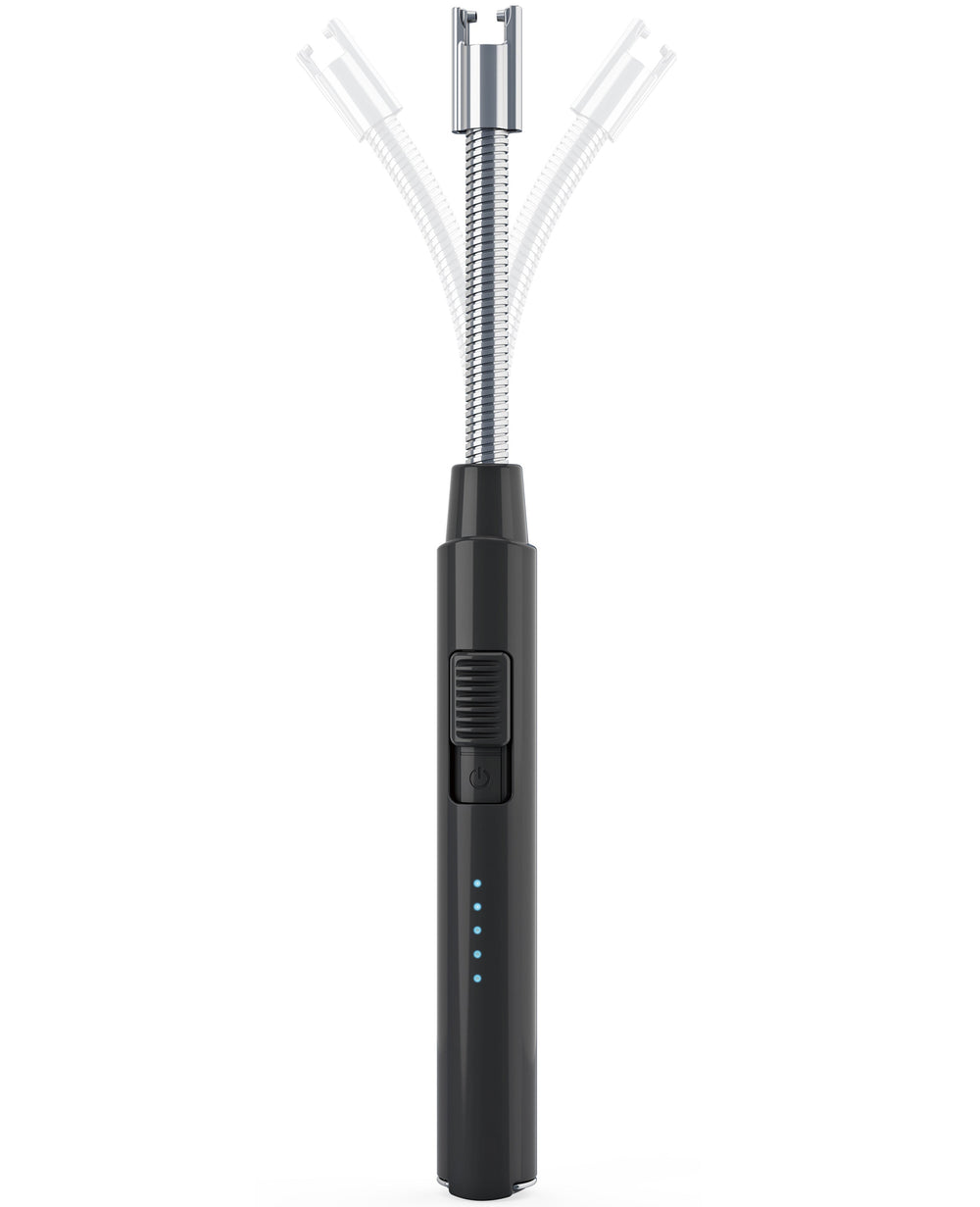 Cookinglife Elektrisches Feuerzeug – Flexibles Feuerzeug – USB-aufladbar – Schwarz/Weiß