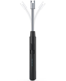 Cookinglife Elektrisches Feuerzeug – Flexibles Feuerzeug – USB-aufladbar – Schwarz/Weiß