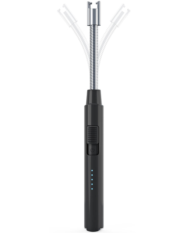 Cookinglife Elektrisches Feuerzeug – Flexibles Feuerzeug – USB-aufladbar – Schwarz/Weiß