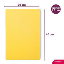 Cookinglife Schneidebrett HACCP Gelb 40 x 30 cm - für Geflügel