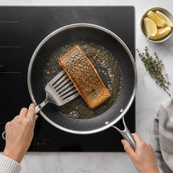 Cookinglife Bratpfanne HexaCook Hybride Pfanne ø 24 cm - NON STICK - geeignet für alle Wärmequellen - keramische Antihaftbeschichtung