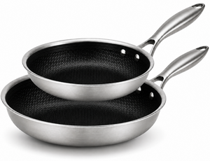 Cookinglife Bratpfannenset HexaCook Hybride Pfanne 2-teilig - ø 24 & 28 cm - NON STICK - geeignet für alle Wärmequellen - keramische Antihaftbeschichtung
