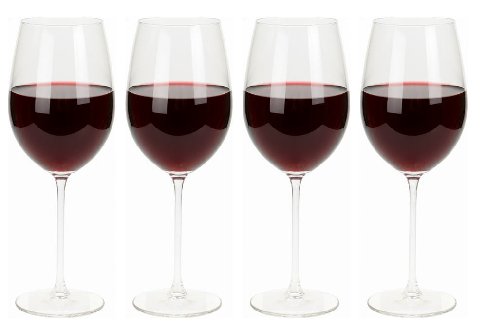 Cookinglife Rote Weingläser Solare 540 ml - 4 Stück