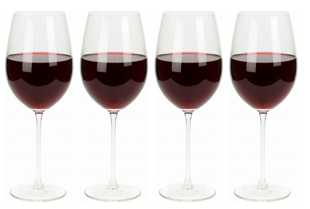 Cookinglife Rote Weingläser Solare 540 ml - 4 Stück