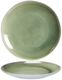 Cookinglife Speiseteller Serene Green Ø 28 cm – Steingut – 4 Stück