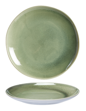 Cookinglife Frühstücksteller / Dessertteller Serene Green Ø 20 cm – Steingut – 4 Stück
