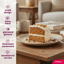 Cookinglife Serene Sand Frühstücksteller / Dessertteller ø 20 cm - Steingut - 4 Stück