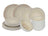 Cookinglife Geschirrset Nola Sand reaktive Glasur 18-teilig / 6 Personen - 6 Speiseteller, 6 Frühstücksteller und 6 Schalen