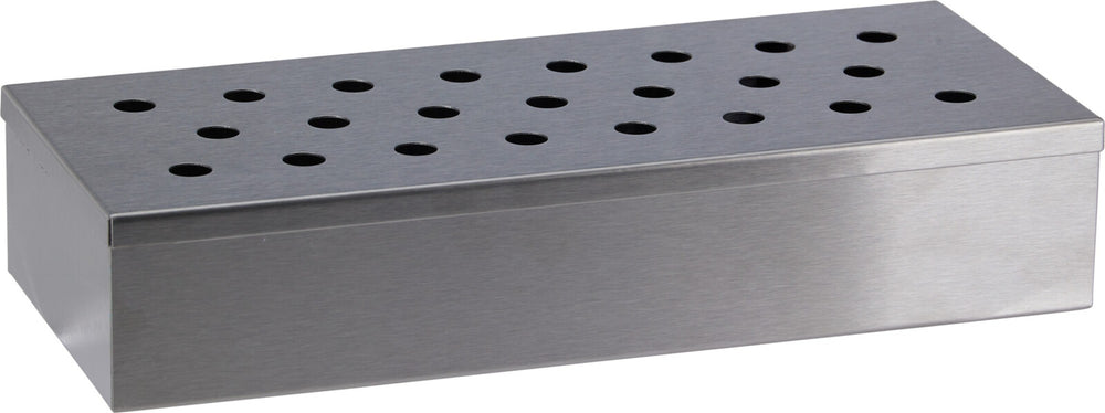 Cookinglife Räucherbox Feuer & Geschmack Edelstahl 25 cm - Räucherbox für Grill und BBQ