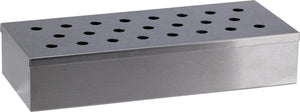 Cookinglife Räucherbox Feuer & Geschmack Edelstahl 25 cm - Räucherbox für Grill und BBQ