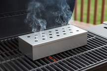 Cookinglife Räucherbox Feuer & Geschmack Edelstahl 25 cm - Räucherbox für Grill und BBQ