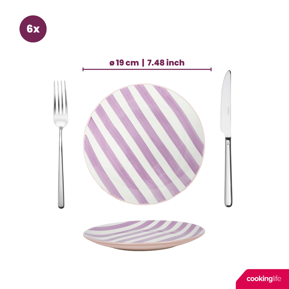 Cookinglife Frühstücksteller / Dessertteller Spring Vibes Ø 19 cm - 6 Stück