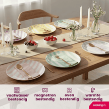 Cookinglife Frühstücksteller / Dessertteller Spring Vibes Ø 19 cm - 6 Stück