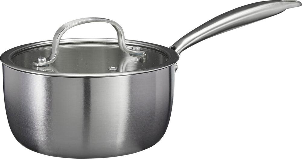 Cookinglife Topf mit Glasdeckel Signature Steel - RVS - ø 17,5 cm - geeignet für alle Wärmequellen