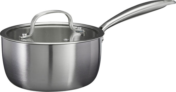Cookinglife Topf mit Glasdeckel Signature Steel - RVS - ø 17,5 cm - geeignet für alle Wärmequellen