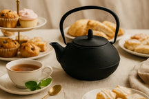 Cookinglife Teekanne Itome mit Edelstahlfilter - Gusseisen Schwarz - 800 ml