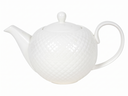 Cookinglife Teekanne Diamond Porzellan 900 ml Weiß - spülmaschinenfest