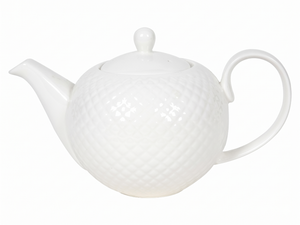 Cookinglife Teekanne Diamond Porzellan 900 ml Weiß - spülmaschinenfest
