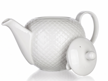 Cookinglife Teekanne Diamond Porzellan 900 ml Weiß - spülmaschinenfest