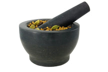 Cookinglife Mörser aus Granit - Schwarz - ø 18 cm