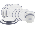 Cookinglife Geschirrset Whitmore 18-teilig / 6 Personen - 6 Speiseteller, 6 Frühstückteller und 6 Schalen