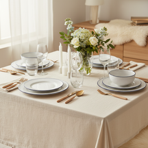 Cookinglife Geschirrset Whitmore 18-teilig / 6 Personen - 6 Speiseteller, 6 Frühstückteller und 6 Schalen