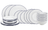 Cookinglife Geschirrset Whitmore 24-teilig / 6 Personen - 6 Speiseteller, 6 Frühstückteller, 6 tiefe Teller und 6 Schalen