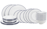 Cookinglife Geschirrset Whitmore 24-teilig / 6 Personen - 6 Speiseteller, 6 Frühstückteller, 6 tiefe Teller und 6 Schalen