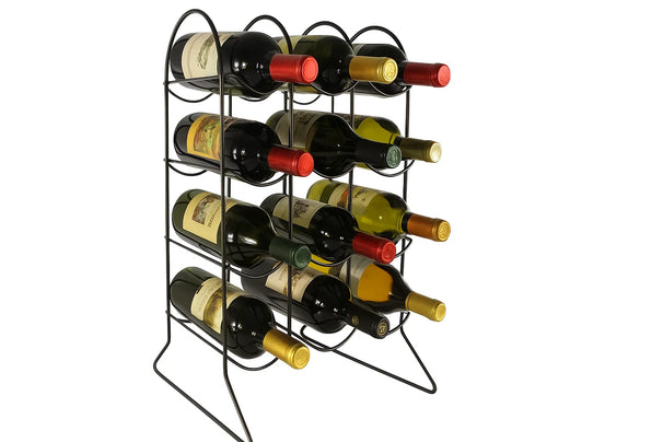 Cookinglife Weinregal Bar Essentials Schwarz - 12 Flaschen