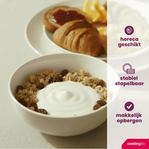 Cookinglife Geschirrset Porzellan 16-teilig 4 Personen - Weiß 