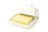 Cookinglife Butterdose Weiß Porzellan 10 x 7,5 cm