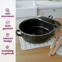 Cookinglife Bräter Emaille – Kochen – ø 22 cm / 2 Liter