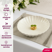 Cookinglife Tiefe Teller Cardida Off White ø 20 cm - 6 Stück