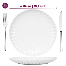 Cookinglife Speiseteller Cardida Off White ø 26 cm - 6 Stück