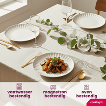 Cookinglife Speiseteller Cardida Off White ø 26 cm - 6 Stück