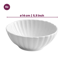Cookinglife Suppenschüsseln / schüsseln Cardida Off White ø 14 cm - 6 Stück