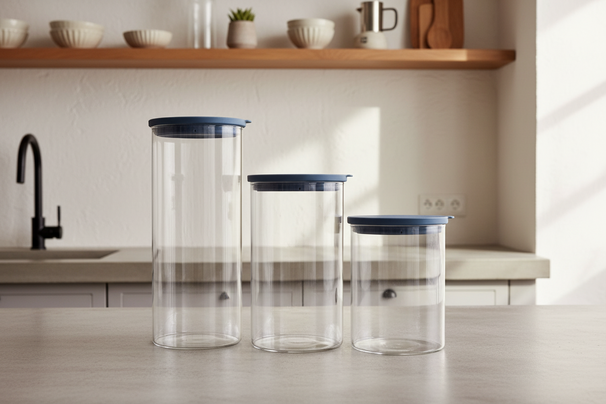 Cookinglife Vorratsglas – Glas – ø 13 cm / 2,5 Liter