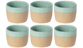 Costa Nova Kaffeetassen Arenito Aqua 200 ml - 6 Stück