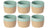 Costa Nova Kaffeetassen Arenito Aqua 200 ml - 6 Stück