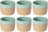Costa Nova Becher Arenito Aqua 360 ml - 6 Stück