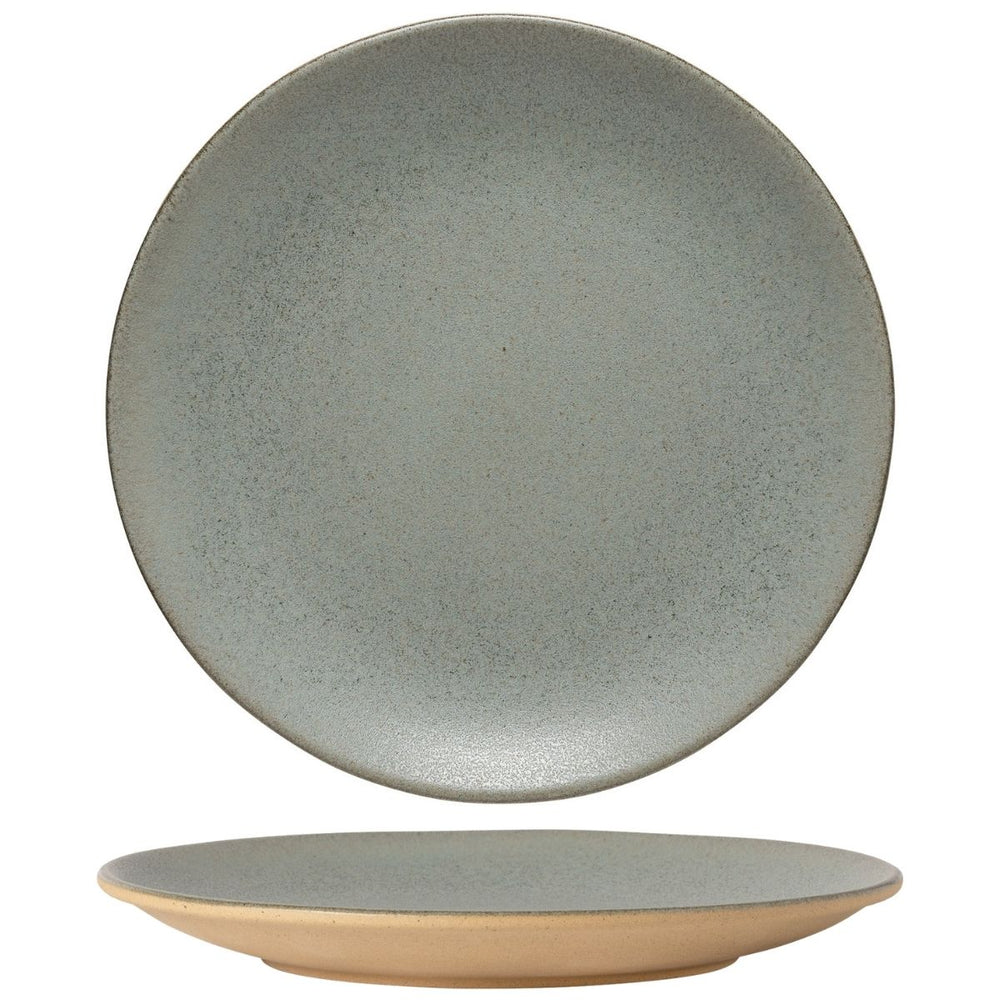 Costa Nova Geschirrset Arenito Sage Green 18-teilig / 6 Personen - 6 Speiseteller, 6 Frühstücksteller & 6 Schalen
