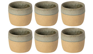 Costa Nova Kaffeetassen Arenito Salbeigrün 200 ml - 6 Stück