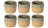 Costa Nova Kaffeetassen Arenito Salbeigrün 200 ml - 6 Stück