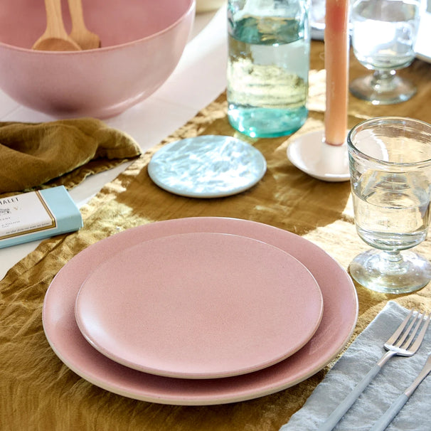 Costa Nova Frühstücksteller / Dessertteller Arenito Mauve Rose ø 22 cm - 6 Stück