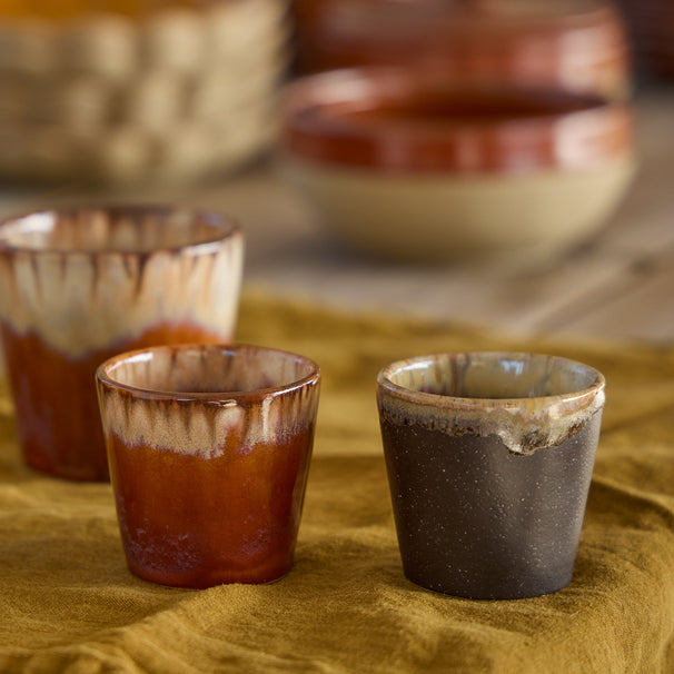 Costa Nova Espresso Tassen Casafina Poterie Caramel-Latte 80 ml - 6 Stück