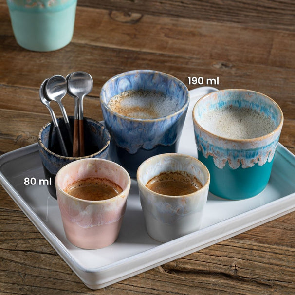 Costa Nova Kaffeetassen Grespresso Multicolor 190 ml - 8 Stück - Geschenkbox