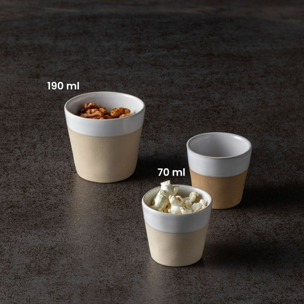 Costa Nova Kaffeetassen Grespresso Nature 190 ml - 8 Stück - Geschenkbox
