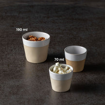 Costa Nova Kaffeetassen Grespresso Nature 190 ml - 8 Stück - Geschenkbox