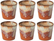 Costa Nova Kaffeetassen Casafina Poterie Caramel-Latte 190 ml - 6 Stück