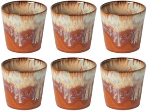Costa Nova Kaffeetassen Casafina Poterie Caramel-Latte 190 ml - 6 Stück